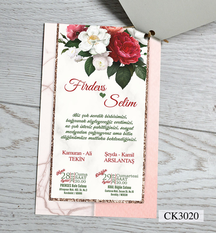 İkiz Davetiye CK3020