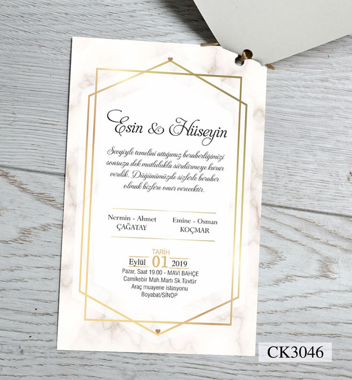 İkiz Davetiye CK3046