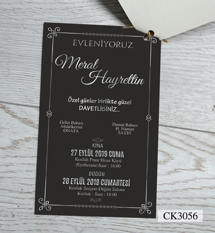 İkiz Davetiye CK3056