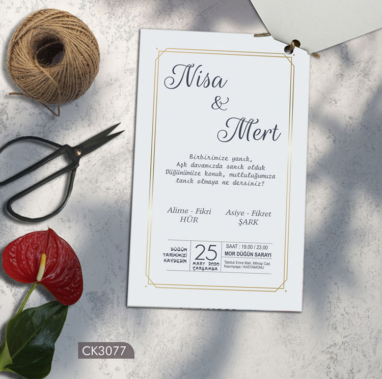 İkiz Davetiye CK3077