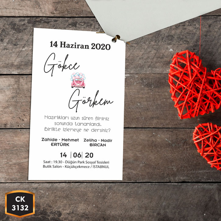 İkiz Davetiye CK3132