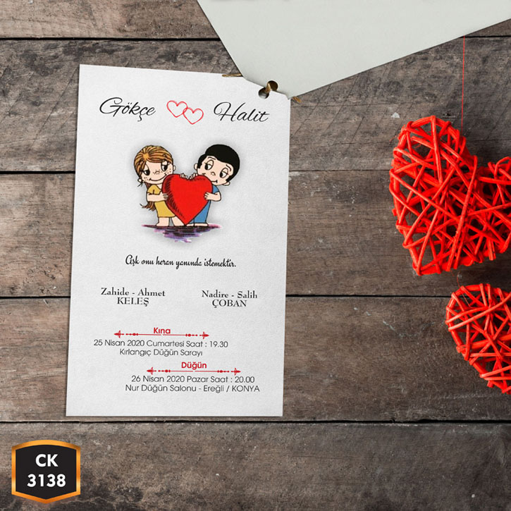 İkiz Davetiye CK3138