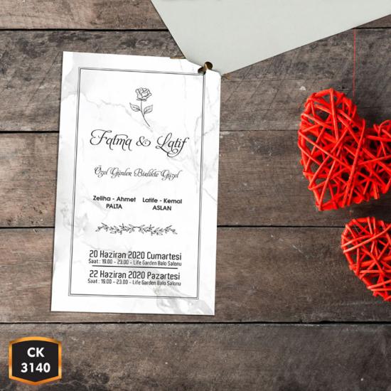 İkiz Davetiye CK3140