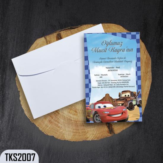 Klasik Zarflı Sünnet Davetiye TKS2007