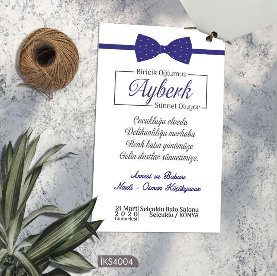 İkiz Sünnet Davetiye İKS4004